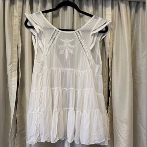 Snidel white baby doll blouse size F